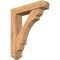 Ekena Millwork Olympic Arts and Crafts Smooth Bracket w/ Offset Brace, Western Red Cedar, 5 1/2"W x 24"D x 28"H BKT0604X24X28OLY03SWR - alternate 1